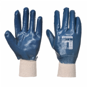 Gants de travail Nitril Aqua nylon bleu/noir taille 8 - HORNBACH Luxembourg