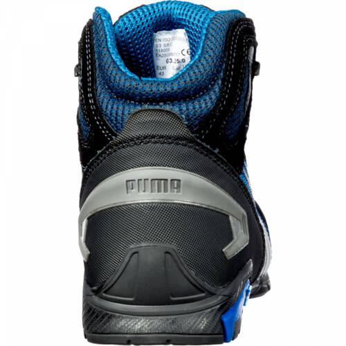 High safety S3 SRC Oxwork Puma Mid Rio - Black shoe