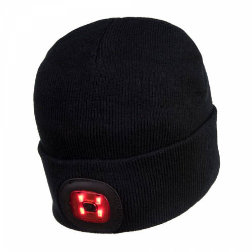 Bonnet Lampe Frontale 3 Luminosité USB Rechargeable Chapeau Homme Femme  Rouge