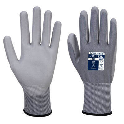 Gants anti-coupure gris jauge 13 coupure C enduit PU gris