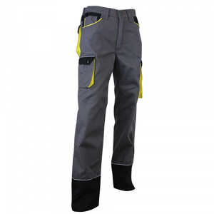 LMA WORKWEAR 1880 1261 Clay Trousers with Knee Pads Pockets, Midnight  Grey/Black (42) : : Fashion