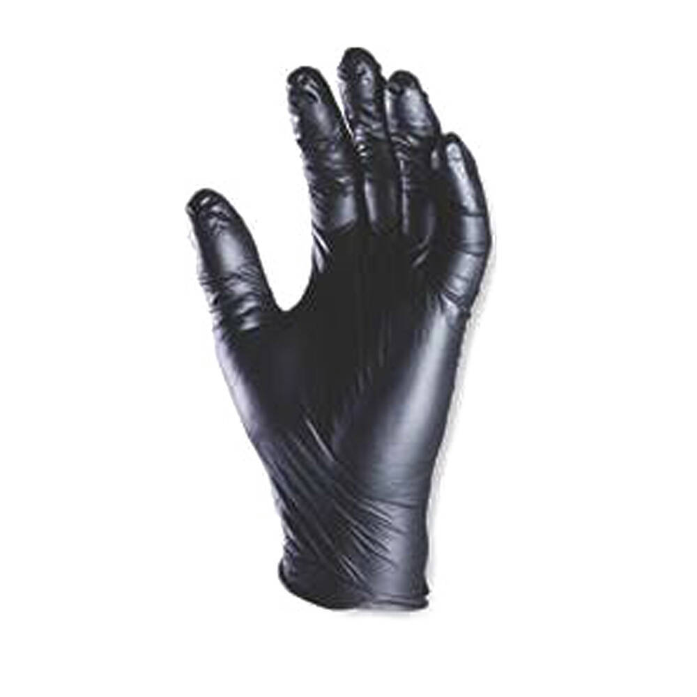 Boite de 100 gants latex à usage unique en nitrile noir