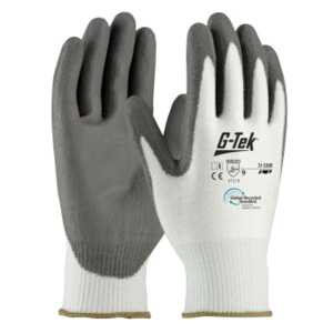 Vgo 2 paires EN381-7, classe 1, 20 m/s, gants de protection contre les  tronçonneuses, protection contre les coupures, haute résistance à la  coupure, en cuir de chèvre et PVC (GA8912) : : Bricolage
