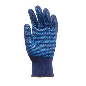 Gants de protection antidérapant en latex crêpé eurotechnique 3820 (lot de  12 paires de gants) - Taille au choix - Distriartisan