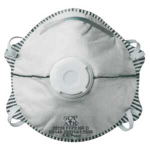 Masque de protection filtrant à coque avec valve FFP3 - sachet de