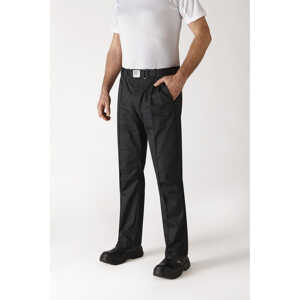 Vêtements de cuisine  Pantalon de cuisinier élastique noir PR553