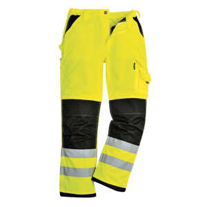 Pantalon jaune noir extensible léger haute-visibilité PW3 Pantalon