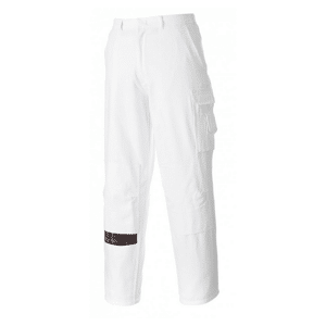 LMA Pantalon peintre Blanc / noir FACADE 1474 - Outil Maxi Pro