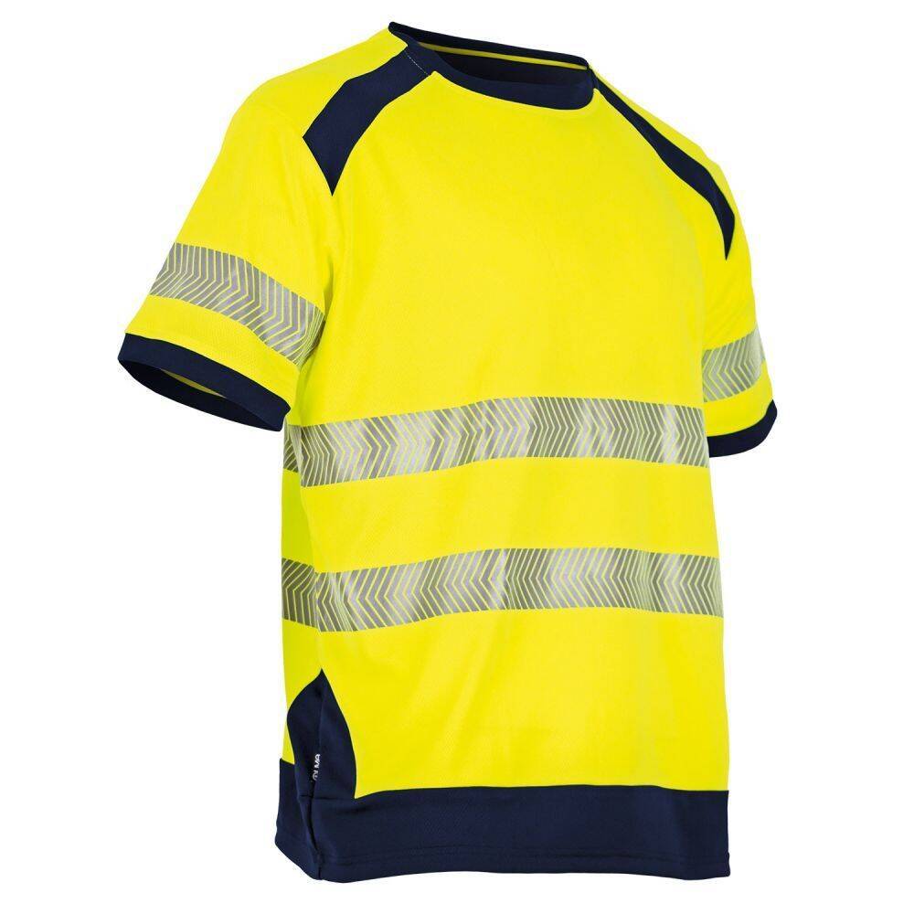 T-shirt anti-UV imprimé pour homme en jaune